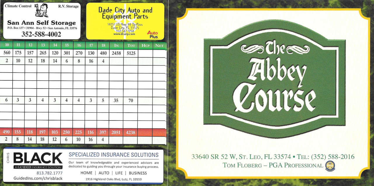 Abbey Golf Course and Driving Range Dade City, San Antonio, Saint Leo